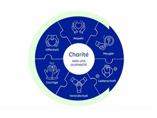 Charité Werte - was uns ausmacht - Grafik.