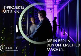 Charite IT Motiv 4 - Projekte mit Sinn, die in Berlin den Unterschied machen. Charite IT Motiv 4 - Projekte mit Sinn, die in Berlin den Unterschied machen.